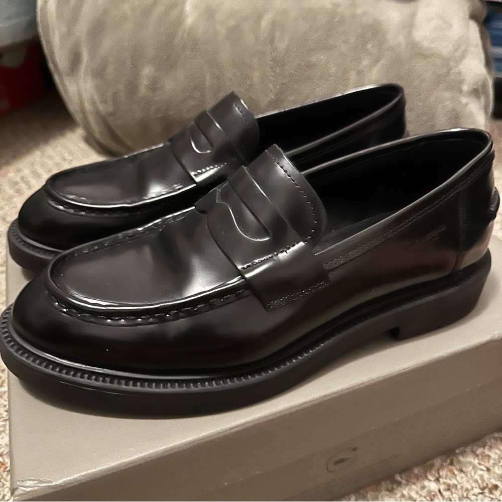 Black Vagabond Alex W Loafers
